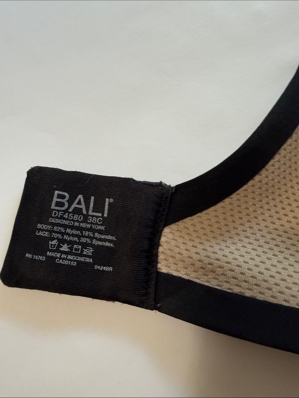 Bali Beige and Black Seamless Underwire Bra